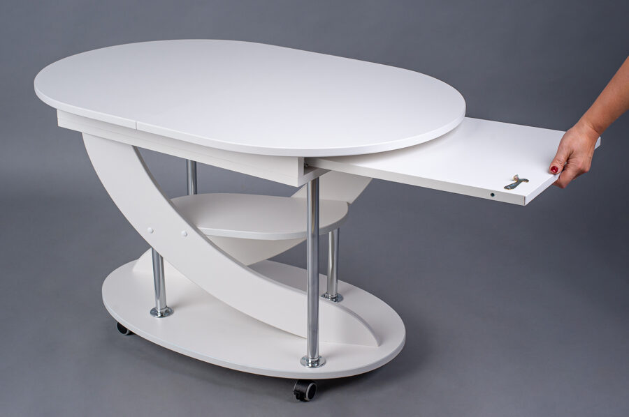 Folding coffee table "VYTAUTAS" white